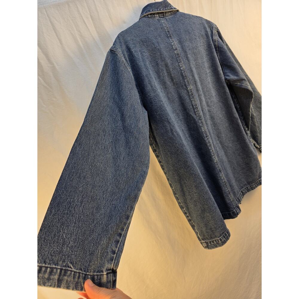 Vintage Mandal Bay Women's Size Medium Apple Embroidered Denim Jacket Cotton 90s - Picture 16 of 16